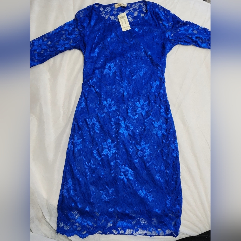 Royal Blue Lace Dress Arden B MSRP $89